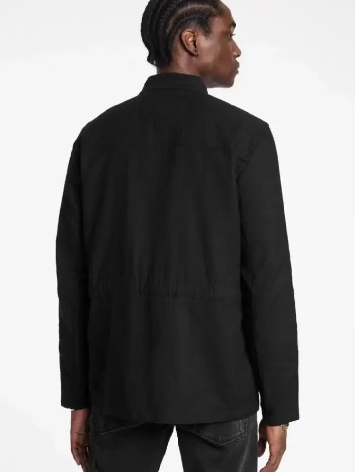 Leather & Outerwear|Tops>John Varvatos OFFICER FIELD JACKET BLACK