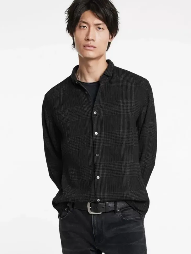 Shirts>John Varvatos ORCHARD SHIRT CHARCOALGREY