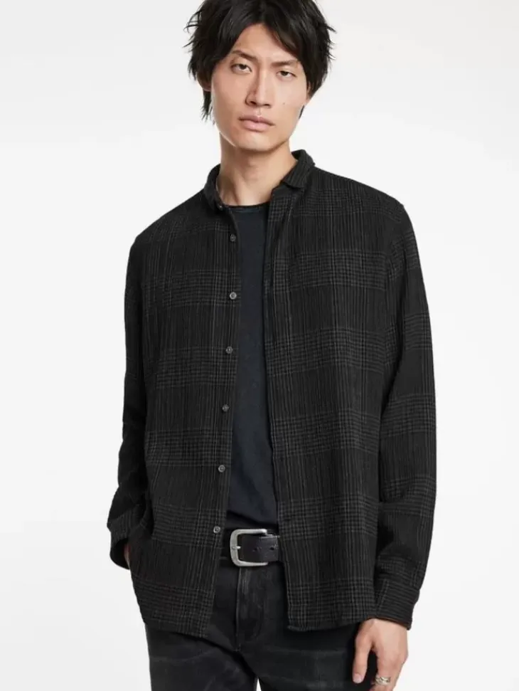Shirts>John Varvatos ORCHARD SHIRT CHARCOALGREY