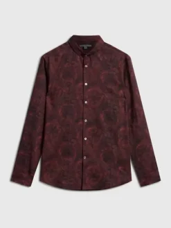 Shirts>John Varvatos ORCHARD SHIRT BERRY