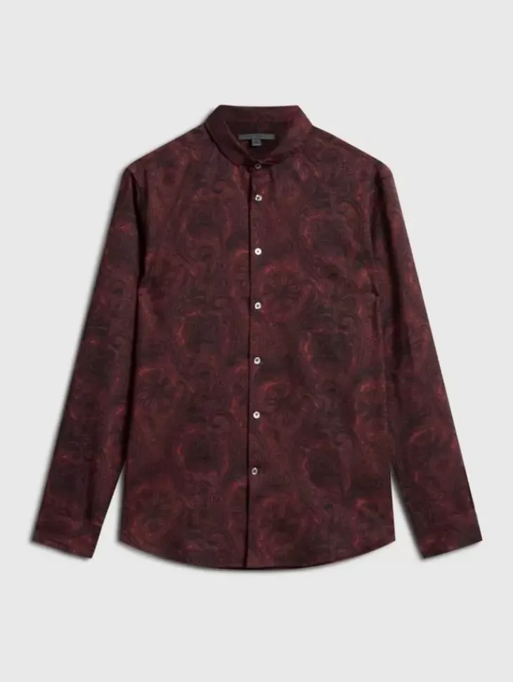 Shirts>John Varvatos ORCHARD SHIRT BERRY