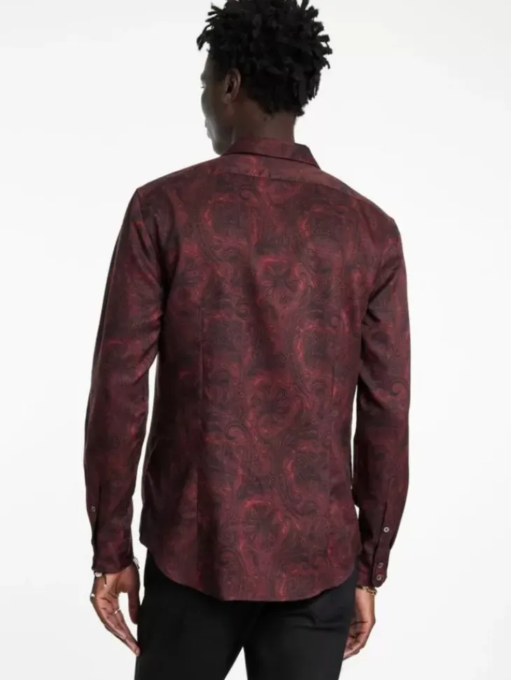 Shirts>John Varvatos ORCHARD SHIRT BERRY