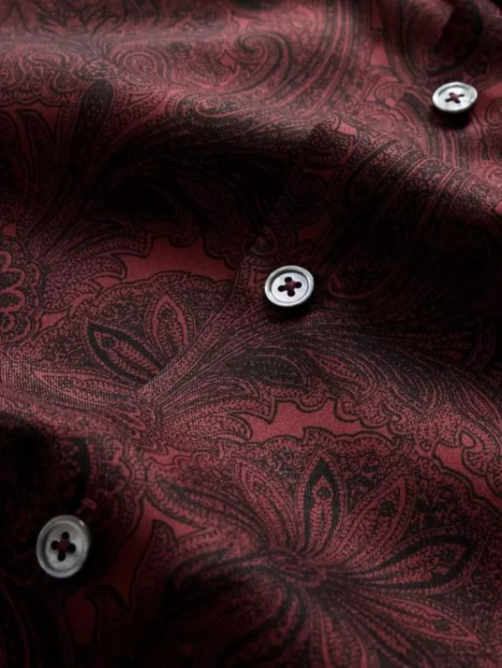 Shirts>John Varvatos ORCHARD SHIRT BERRY
