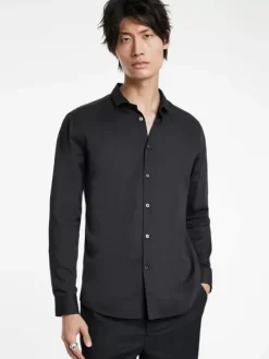 Shirts>John Varvatos ORCHARD SHIRT CARBON