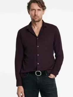Shirts>John Varvatos ORCHARD SHIRT DARKPLUM