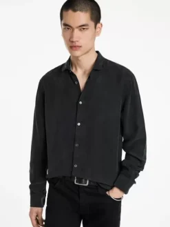 Shirts>John Varvatos ORCHARD SHIRT BLACK