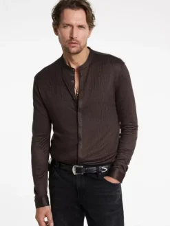 Shirts>John Varvatos OTAVIO SHIRT CHOCOLATE