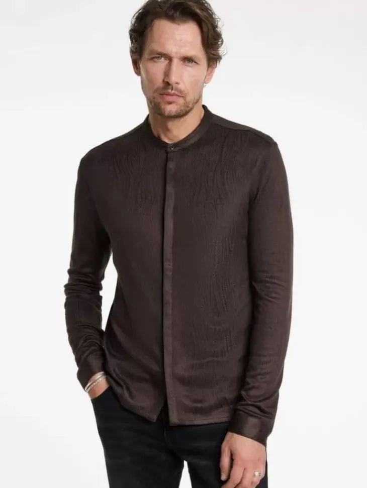 Shirts>John Varvatos OTAVIO SHIRT CHOCOLATE