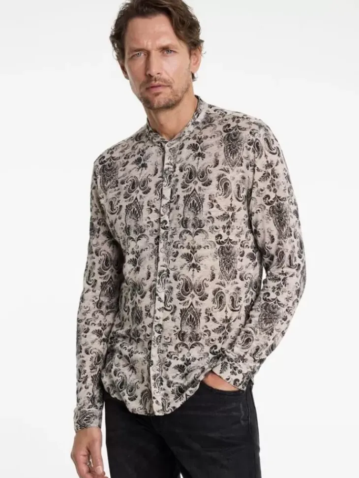 Shirts>John Varvatos PADRIA SHIRT GREYSTONE