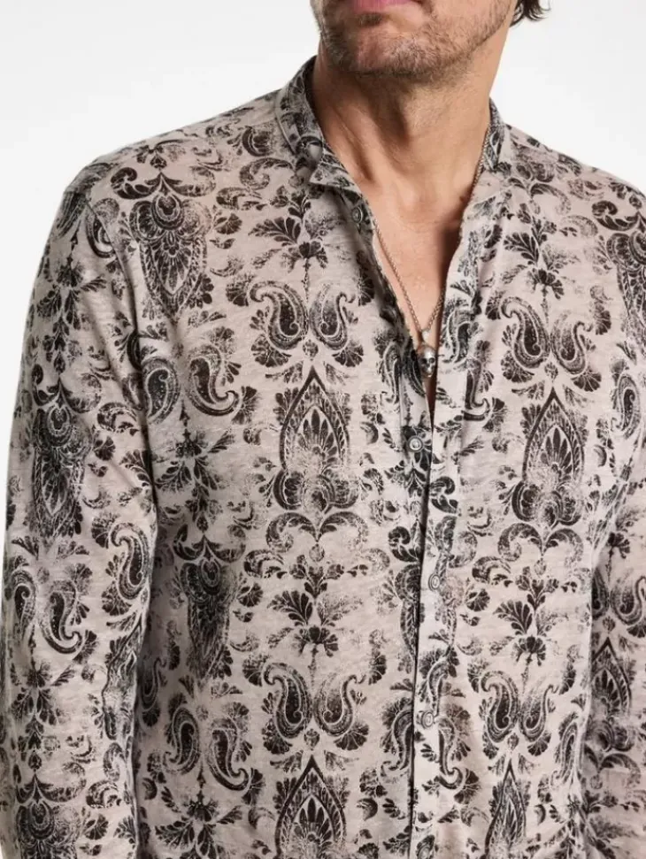 Shirts>John Varvatos PADRIA SHIRT GREYSTONE