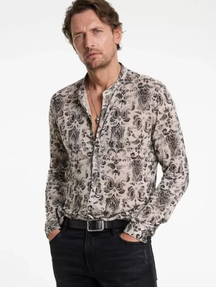 Shirts>John Varvatos PADRIA SHIRT GREYSTONE