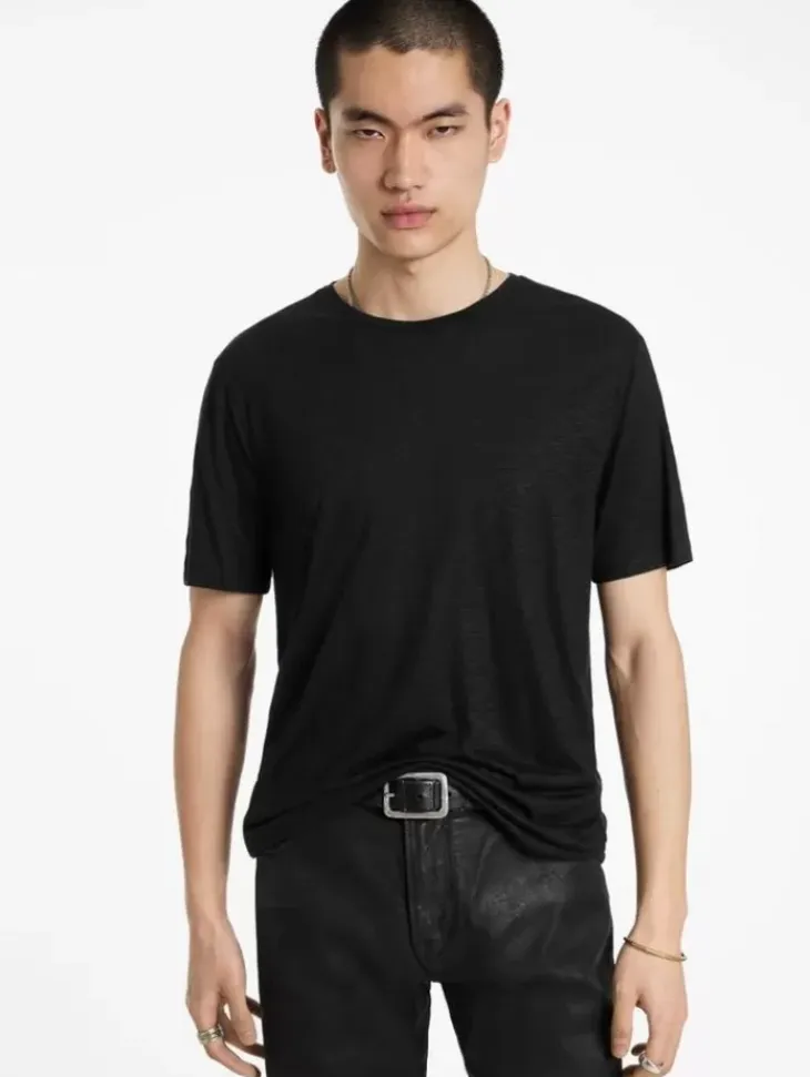 T-Shirts>John Varvatos PARK CREWNECK BLACK