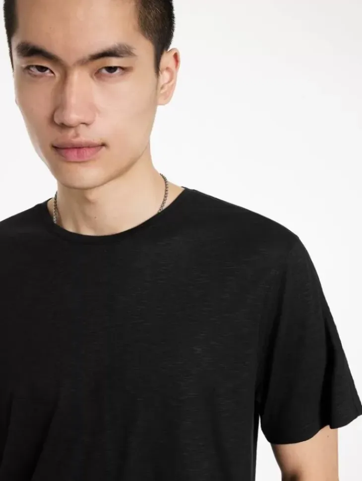 T-Shirts>John Varvatos PARK CREWNECK BLACK