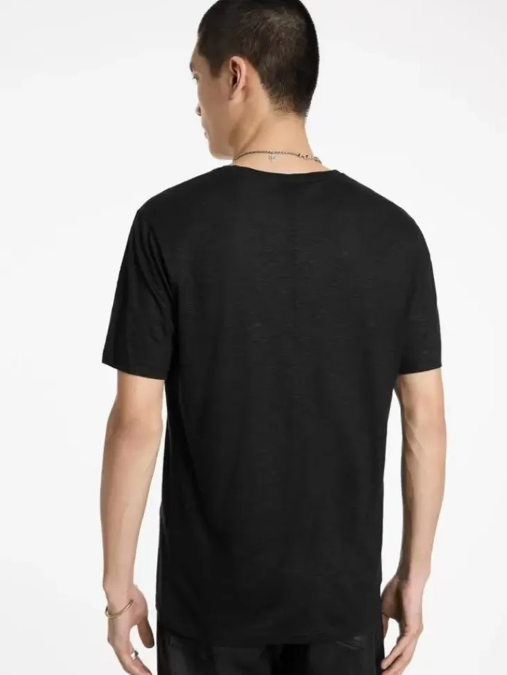 T-Shirts>John Varvatos PARK CREWNECK BLACK