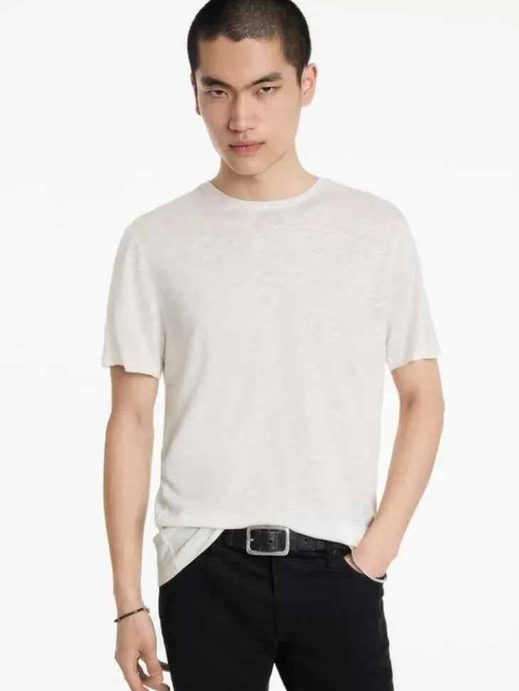 T-Shirts>John Varvatos PARK CREWNECK SALT