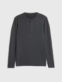 Tops>John Varvatos PARKER HENLEY DKSTEELHTR