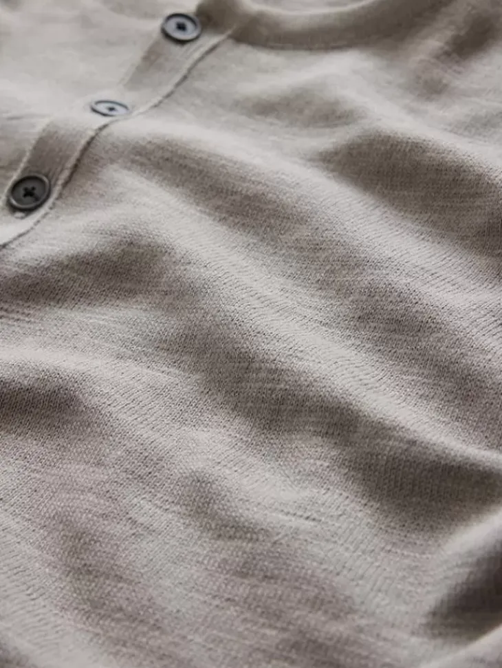 Tops>John Varvatos PARKER HENLEY MEDGREY