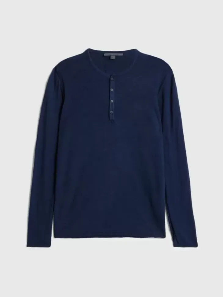 Tops>John Varvatos PARKER HENLEY INK