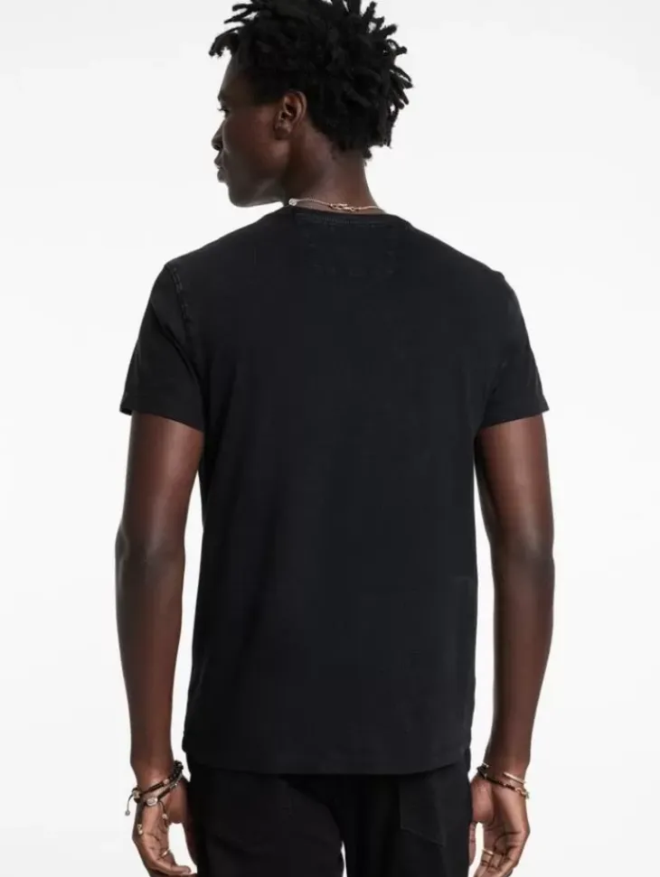 Graphic Tees>John Varvatos PEACE EMBELLISHED TEE BLACK