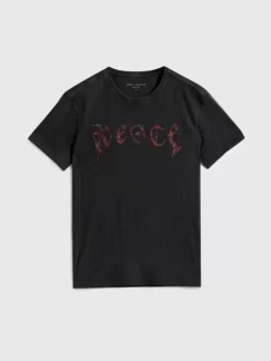 Graphic Tees>John Varvatos PEACE TEE CHARCOAL