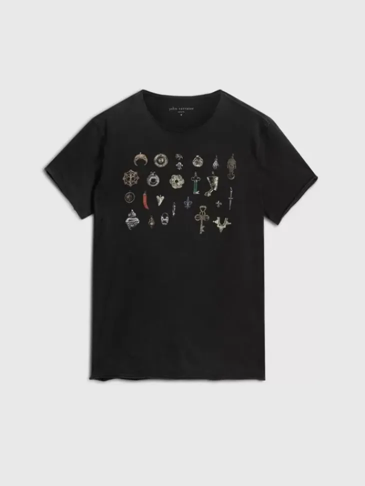 Graphic Tees>John Varvatos PENDANTS TEE BLACK