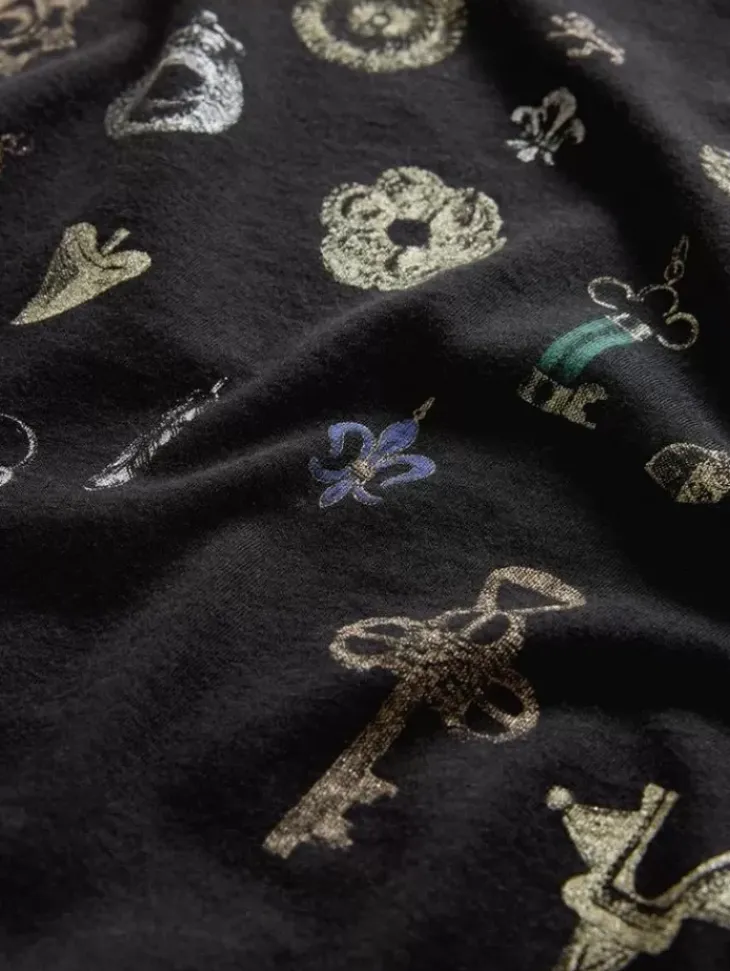 Graphic Tees>John Varvatos PENDANTS TEE BLACK