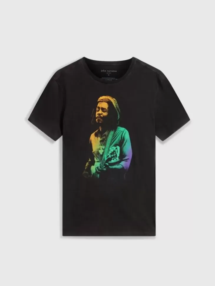 Graphic Tees>John Varvatos PETER TOSH TEE BLACK