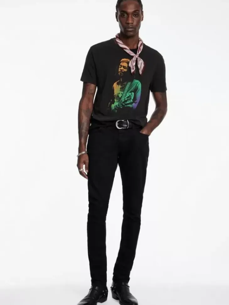 Graphic Tees>John Varvatos PETER TOSH TEE BLACK