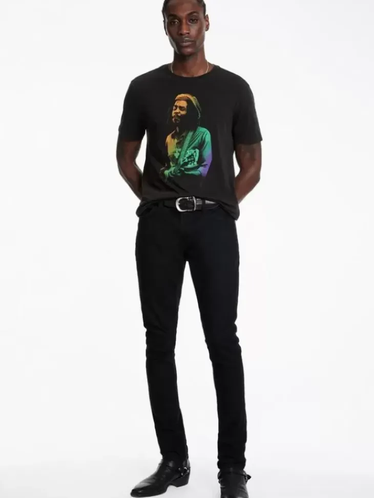 Graphic Tees>John Varvatos PETER TOSH TEE BLACK