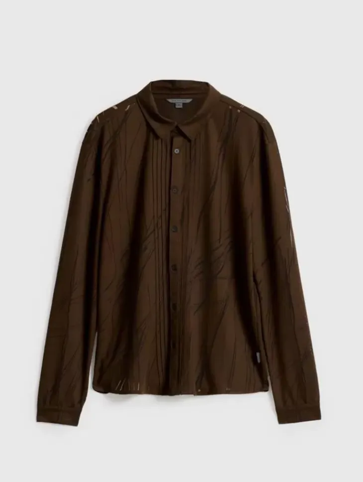 Shirts>John Varvatos PHOENIX SHIRT CHOCOLATE