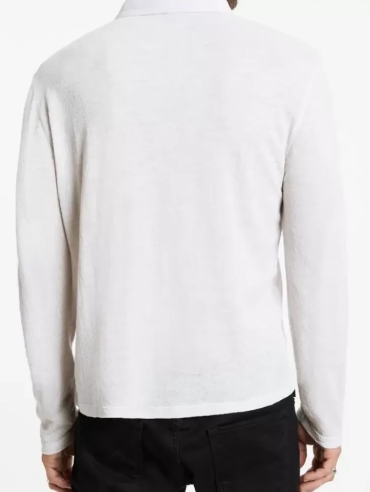 Tops>John Varvatos PRESIDIO POLO CHARCOAL/TURTLEDOVE
