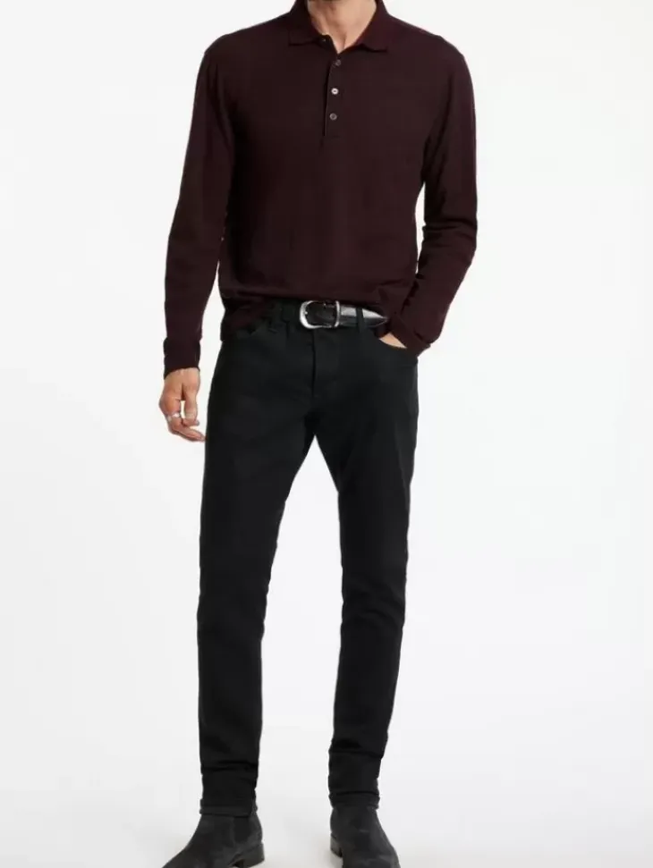 Tops>John Varvatos PRESIDIO POLO Merlot