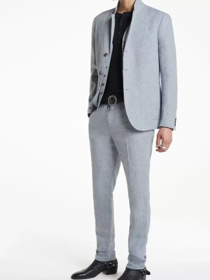 Leather & Outerwear|Tops>John Varvatos PRIORY JACKET DUSTEDBLUE