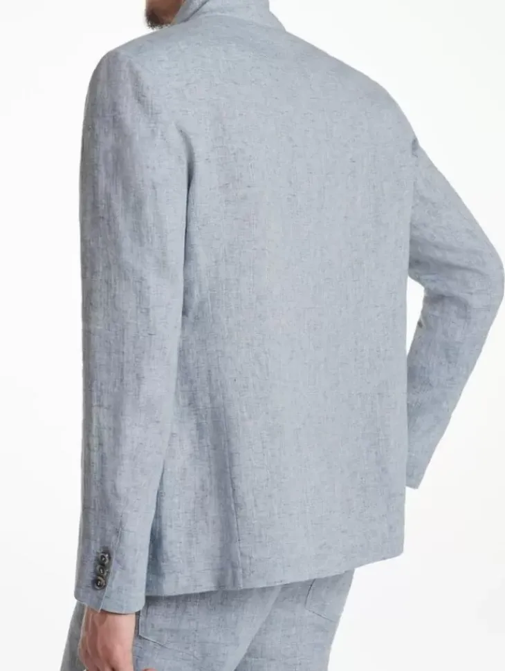 Leather & Outerwear|Tops>John Varvatos PRIORY JACKET DUSTEDBLUE