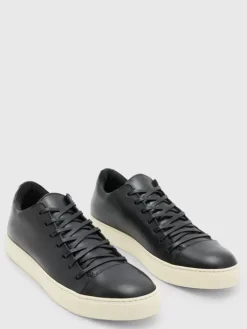 Sneakers|Leather Sneakers>John Varvatos REED LOW TOP SNEAKER BLACK