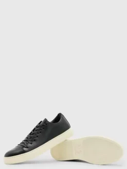 Sneakers|Leather Sneakers>John Varvatos REED LOW TOP SNEAKER BLACK