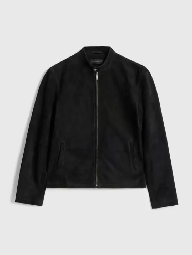 Leather & Outerwear|Tops>John Varvatos REEDE RACER JACKET BLACK