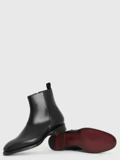 Boots|Leather Boots>John Varvatos REGENT BOOT BLACK