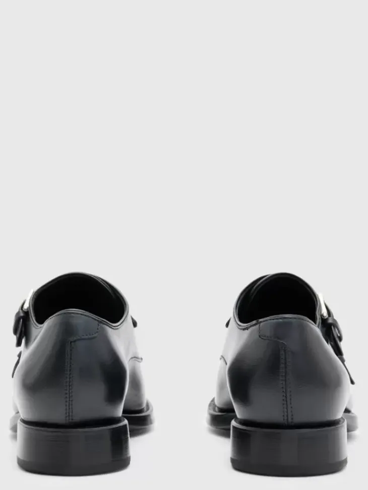 Shoes & Accessories>John Varvatos REGENT DOUBLE MONK BLACK
