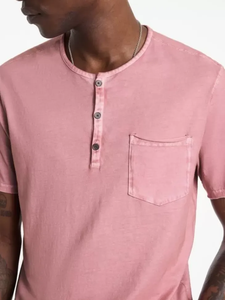 Tops>John Varvatos REX HENLEY ANTIQUEPINK