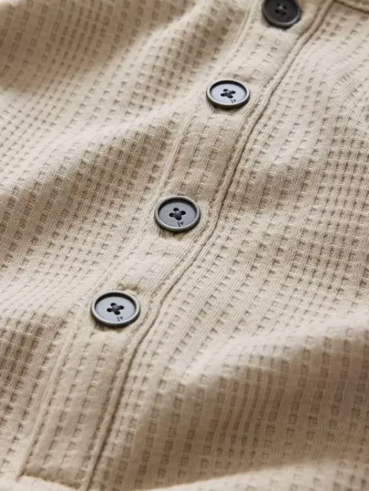 Tops>John Varvatos RICHARD HENLEY ALMOND