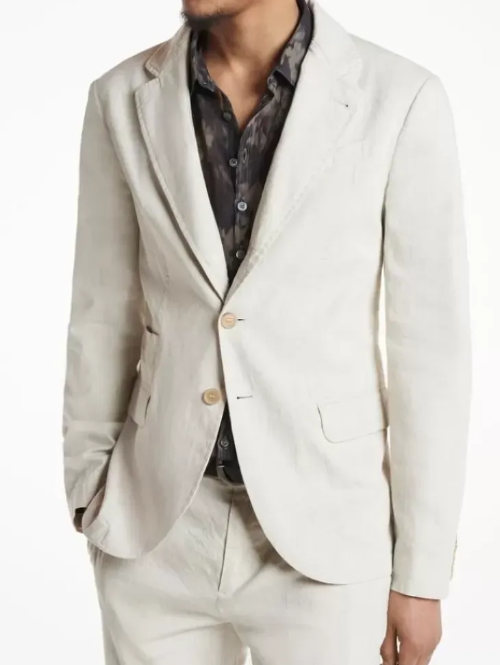 Leather & Outerwear|Tops>John Varvatos RIND JACKET MACADAMIA