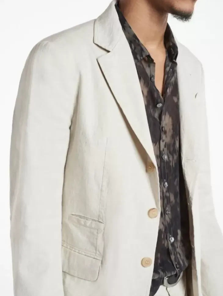 Leather & Outerwear|Tops>John Varvatos RIND JACKET MACADAMIA