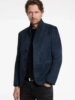 Coats And Jackets|Leather Jackets>John Varvatos RIND JACKET POWDERBLUE