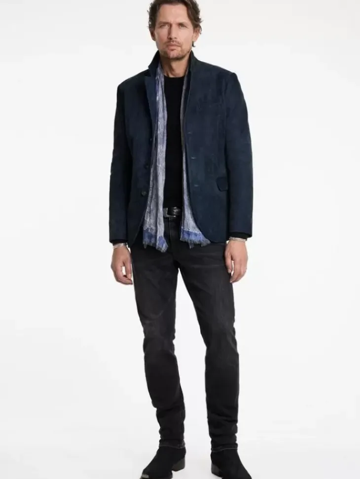 Coats And Jackets|Leather Jackets>John Varvatos RIND JACKET POWDERBLUE