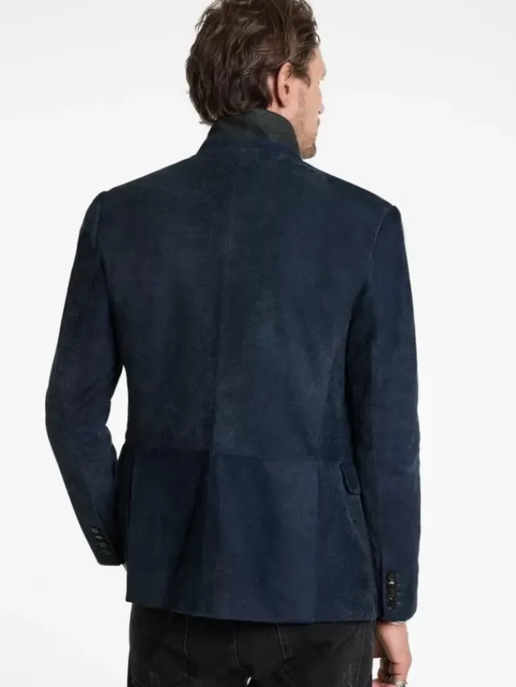 Coats And Jackets|Leather Jackets>John Varvatos RIND JACKET POWDERBLUE