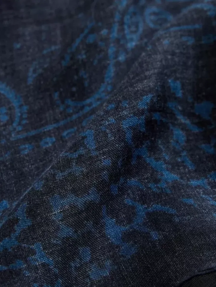 Scarves & Ties>John Varvatos ROCKINGHAM SCARF POWDERBLUE