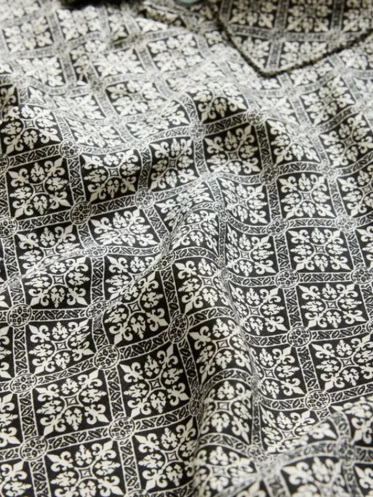 Shirts>John Varvatos RODNEY SHIRT GREY/TAN