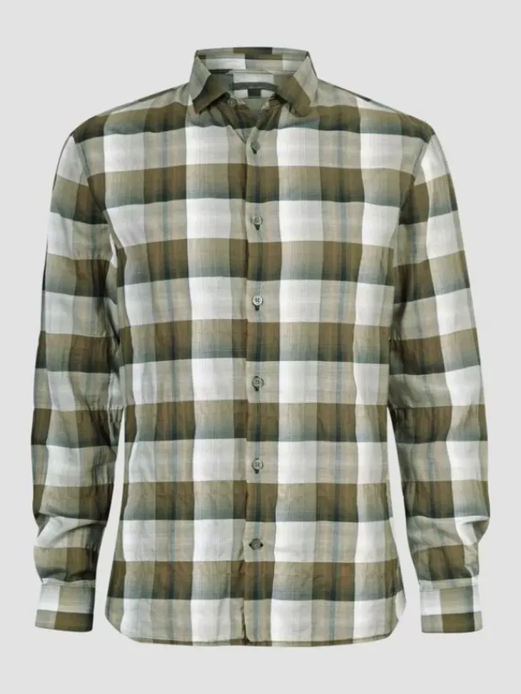 Tops>John Varvatos ROSS SHIRT BOTTLEGREEN