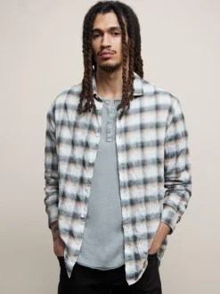 Tops>John Varvatos ROSS SHIRT HAZYBLUE